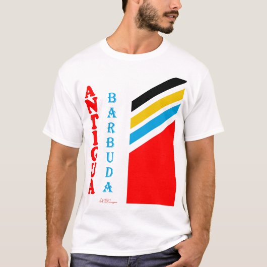 Antigua Kleurrijk T-shirt (Voorkant)