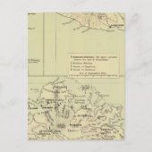 Antigua Lithograded Map Briefkaart (Voorkant)