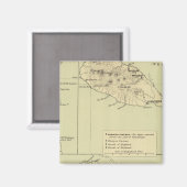 Antigua Lithograded Map Magneet (Voorkant / Achterkant)