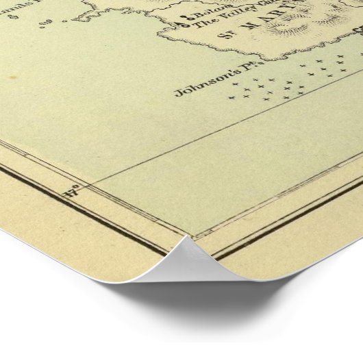 Antigua Lithograded Map Poster (Hoek)