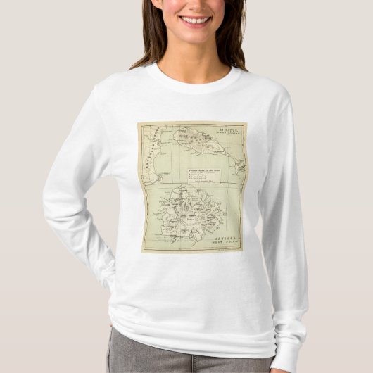 Antigua Lithograded Map T-shirt (Voorkant)
