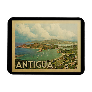 Antigua Magnet Vintage Travel Magneet