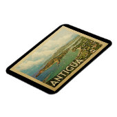 Antigua Magnet Vintage Travel Magneet (Linkerzijde)