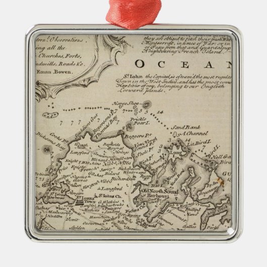 Antigua of Antego Metalen Ornament (Voorkant)