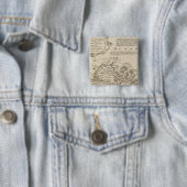 Antigua of Antego Vierkante Button 5,1 Cm (In situ)