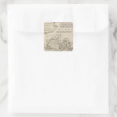 Antigua of Antego Vierkante Sticker (Tas)