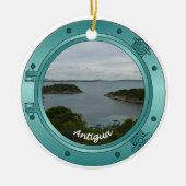 Antigua Porthole Keramisch Ornament (Voorkant)
