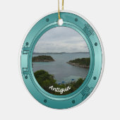 Antigua Porthole Keramisch Ornament (Links)