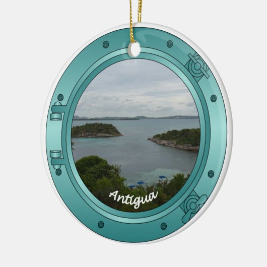 Antigua Porthole Keramisch Ornament (Links)