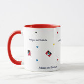 Antigua Roots Pattern Mug | Caribbean Flag Mok (Links)