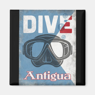 Antigua scuba duikmasker magneet