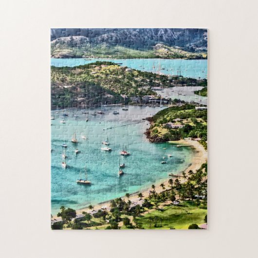 Antigua Uitzicht Falmouth Harbour Legpuzzel (Verticaal)