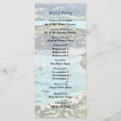 Antigua Uitzicht Falmouth Harbour Wedding Programm Programmakaart (Achterkant)