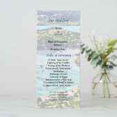 Antigua Uitzicht Falmouth Harbour Wedding Programm Programmakaart (Staand voorkant)