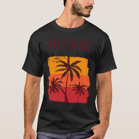 Antigua Vakantie Souvenir T-shirt (Voorkant)