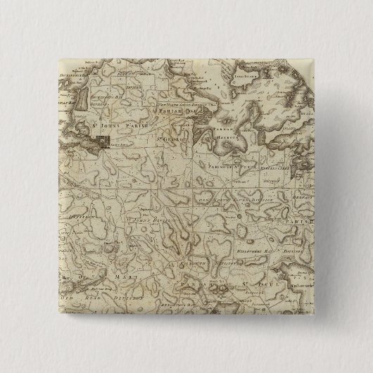 Antigua Vierkante Button 5,1 Cm (Voorkant)