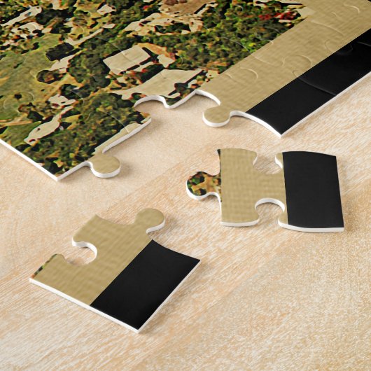 Antigua Vintage Travel Legpuzzel (Zijkant)