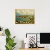Antigua Vintage Travel Poster (Thuiskantoor)