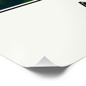 Antigua-vintonijn, tropische baai perfect poster (Hoek)