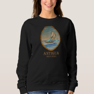 Antigua West Indies Retro Sailboat Vacatio Trui