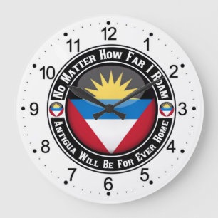 Antigua zal voor elke grote wandklok thuis zijn