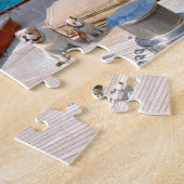Antigua zeiljachten. legpuzzel (Zijkant)