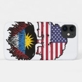 Antiguan American USA Tree Roots Flag Case-Mate iPhone Case (Achterkant (horizontaal))
