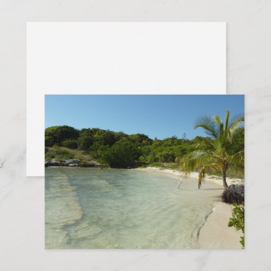 Antiguan Beach Mooi tropisch landschap (Voorkant / Achterkant)