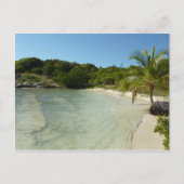Antiguan Beach Mooi tropisch landschap Briefkaart (Voorkant)