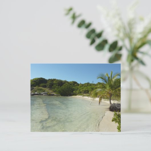 Antiguan Beach Mooi tropisch landschap Briefkaart (Staand voorkant)