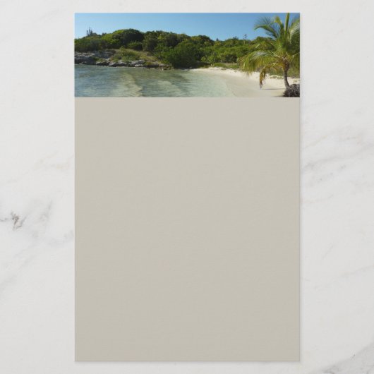Antiguan Beach Mooi tropisch landschap Briefpapier (Voorkant)