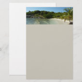 Antiguan Beach Mooi tropisch landschap Briefpapier (Voorkant / Achterkant)