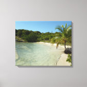 Antiguan Beach Mooi tropisch landschap Canvas Afdruk (Voorkant)