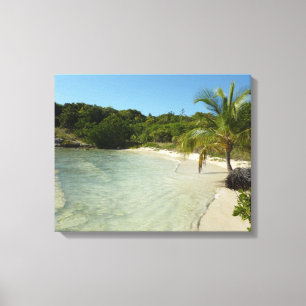 Antiguan Beach Mooi tropisch landschap Canvas Afdruk