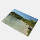 Antiguan Beach Mooi tropisch landschap Deurmat (Schuin)