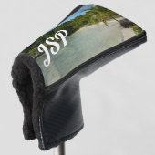 Antiguan Beach Mooi tropisch landschap Golfheadcover (3/4 voorkant)