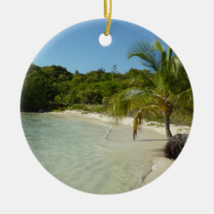 Antiguan Beach Mooi tropisch landschap Keramisch Ornament