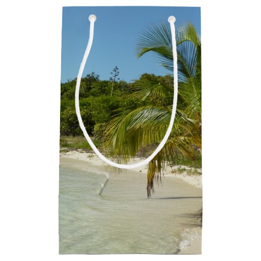 Antiguan Beach Mooi tropisch landschap Klein Cadeauzakje (Voorkant)