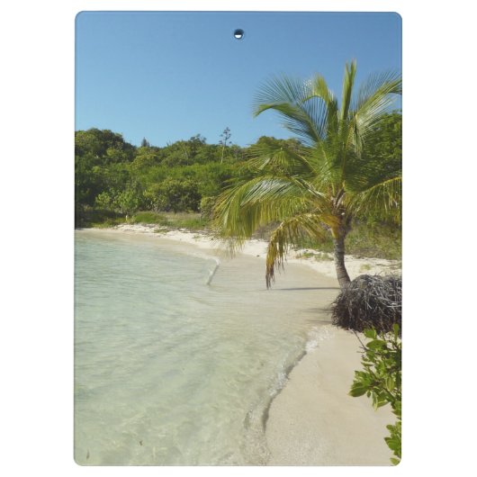 Antiguan Beach Mooi tropisch landschap Klembord (Achterkant)