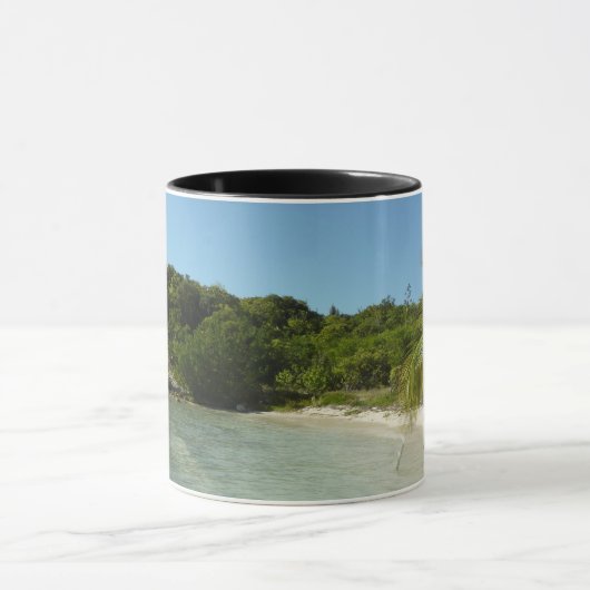 Antiguan Beach Mooi tropisch landschap Mok (Midden)