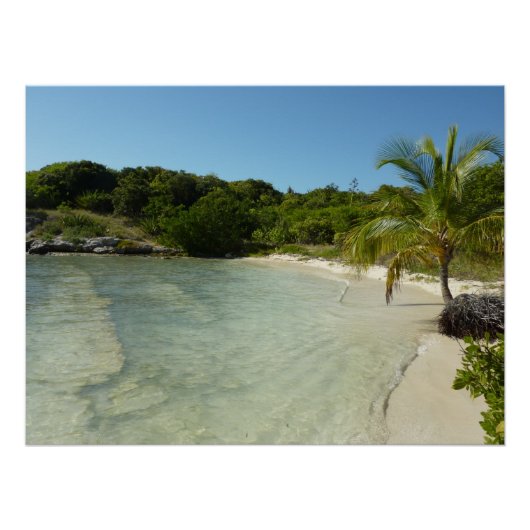Antiguan Beach Mooi tropisch landschap Perfect Poster (Voorkant)