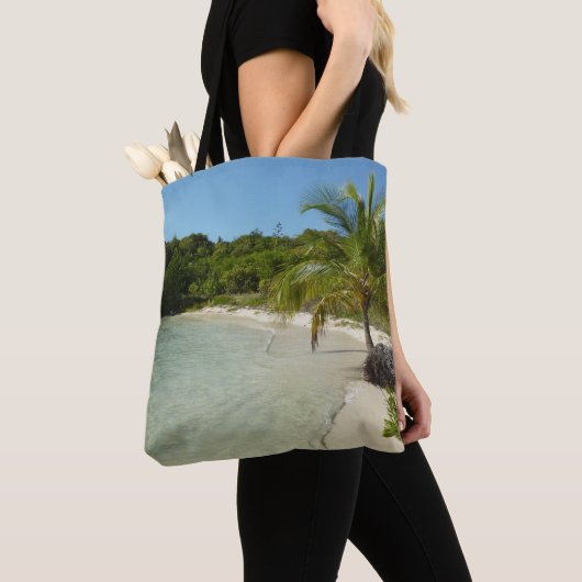 Antiguan Beach Mooi tropisch landschap Tote Bag (Dichtbij)