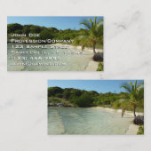 Antiguan Beach Mooi tropisch landschap Visitekaartje (Voorkant / Achterkant)