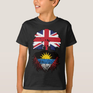 Antiguan British UK Tree Roots Flag T-shirt