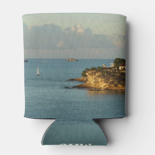 Antiguan Coast Beauful Island Seascape Blikjeskoeler (Achterkant)