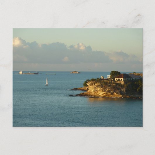 Antiguan Coast Beauful Island Seascape Briefkaart (Voorkant)