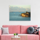 Antiguan Coast Beauful Island Seascape Canvas Afdruk (Insitu (Woonkamer))