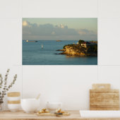 Antiguan Coast Beauful Island Seascape Poster (Keuken)