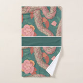 Antiguan Racer Slang Pastel Kleurrijk Patroon Bad Handdoek (Handdoek)