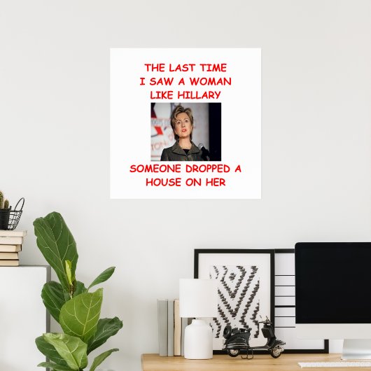antihillary 2016 poster (Thuiskantoor)